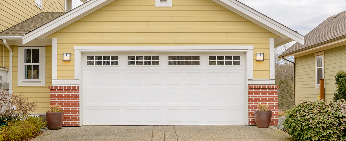 Garage door in Vancouver, Canada.